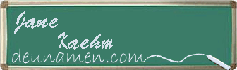 Jane Kaehm Visitenkarte